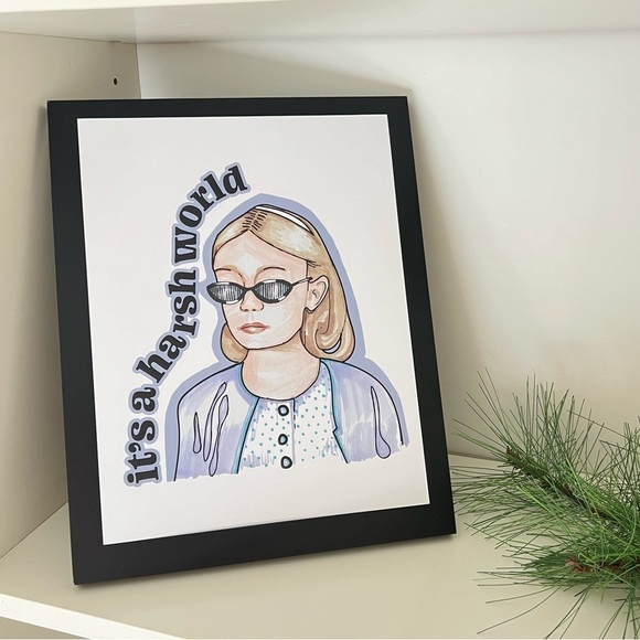 Other - Art Print Mean Girls Movie Life is Harsh Cardstock Poster  8.5 x 11 inches